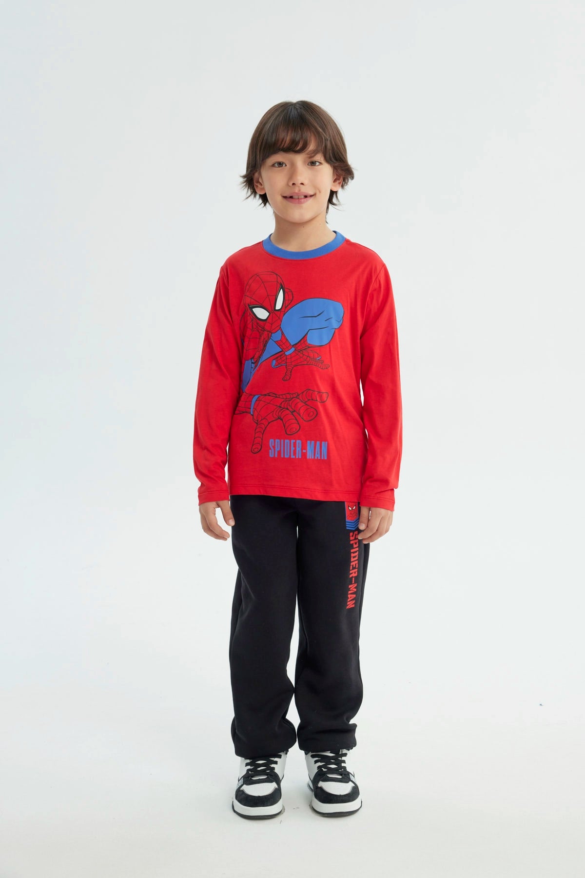 Polera Niño Spiderman Rojo
