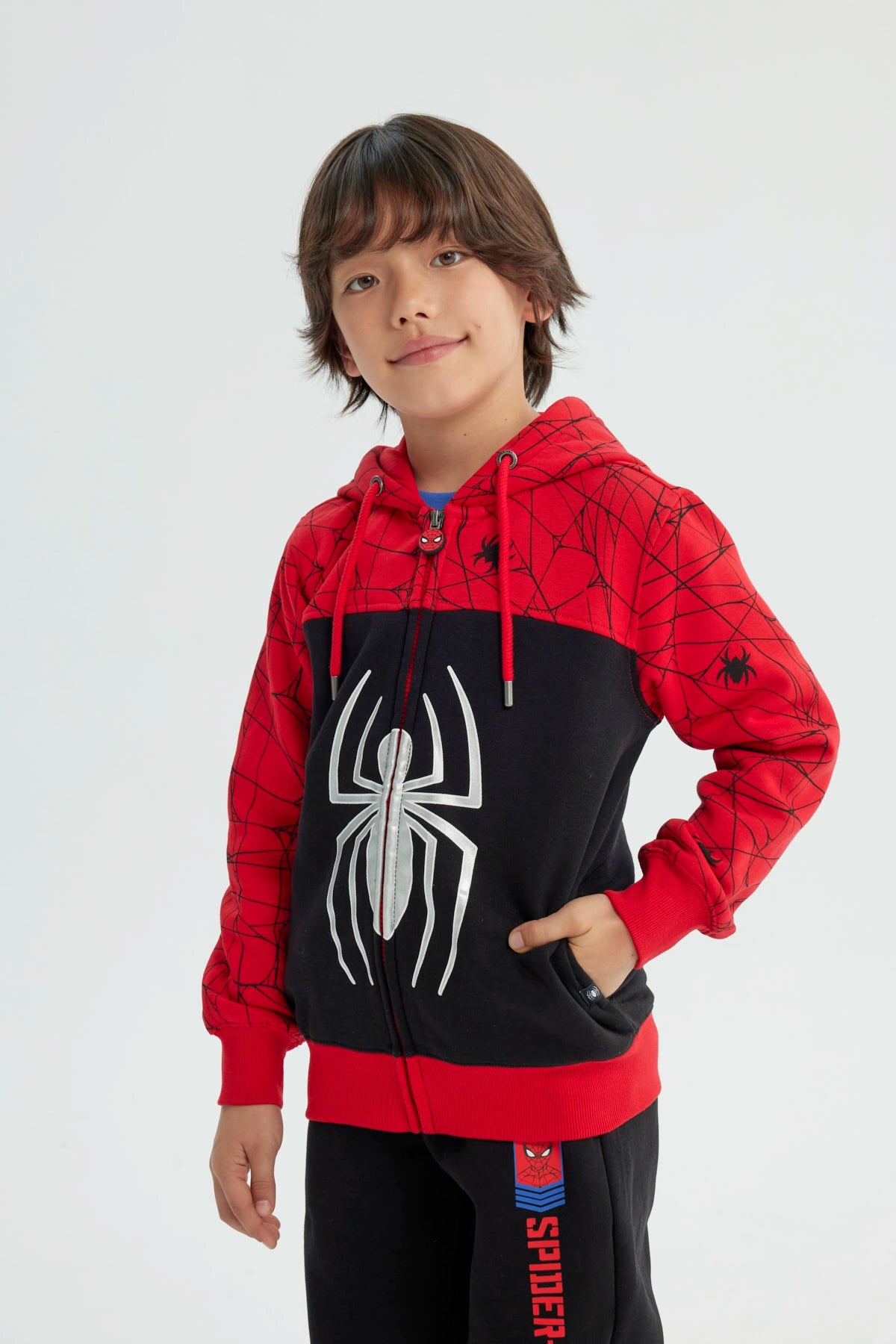 Polerón Niño Spiderman Rojo