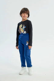 Pantalón Buzo Niño Dragon Ball Azul Marino