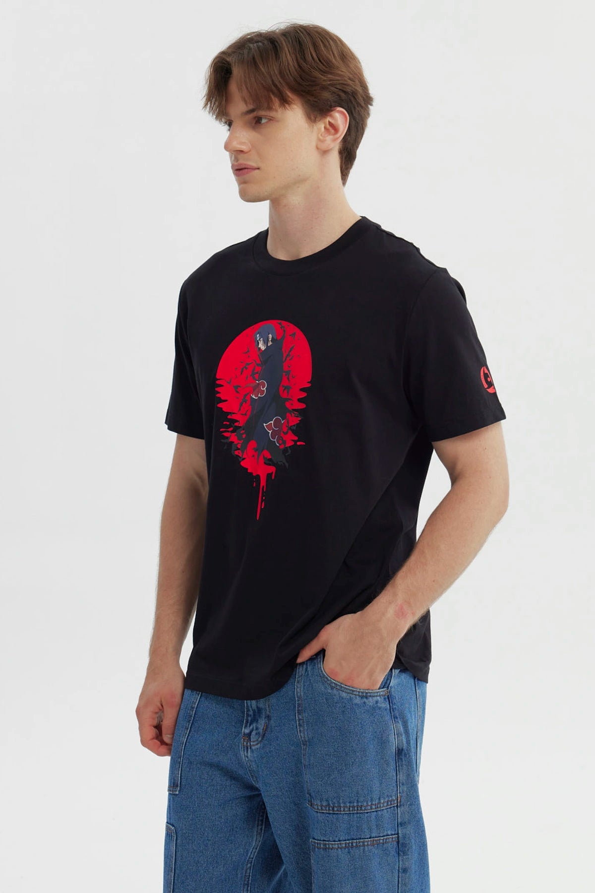 Polera Hombre Naruto Negro
