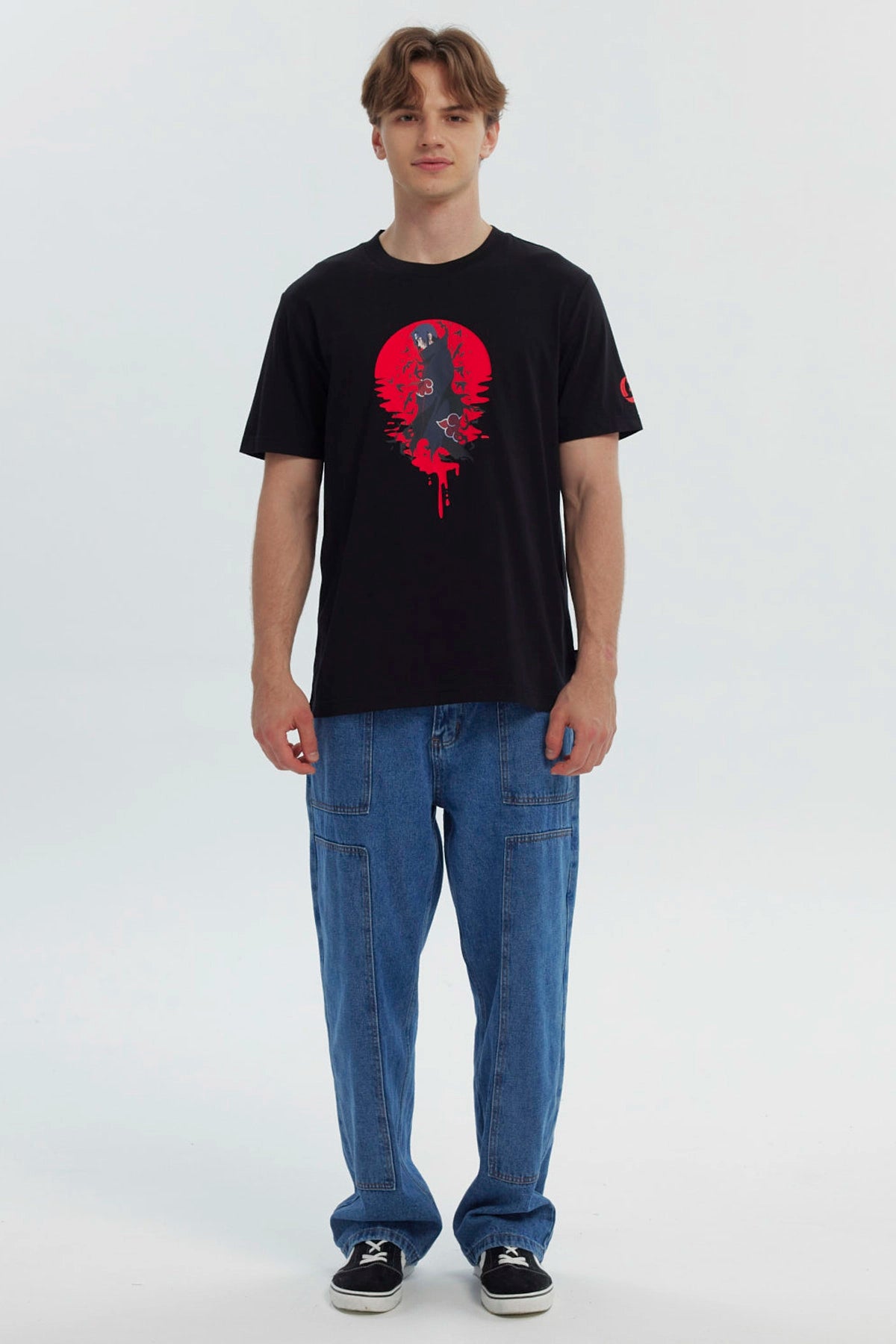 Polera Hombre Naruto Negro
