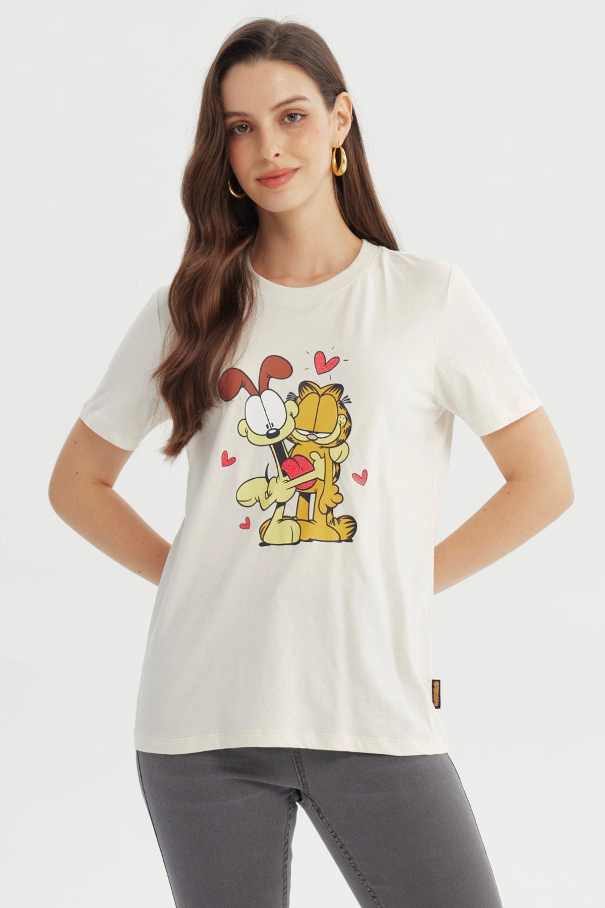Polera Mujer Garfield Amarillo
