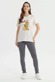 Polera Mujer Garfield Amarillo