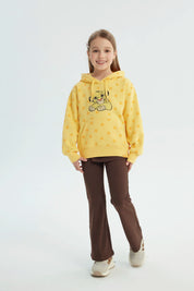 Polerón Niña Rey León Amarillo