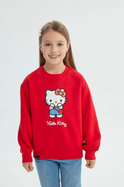 Polerón Niña Hello Kitty Rojo