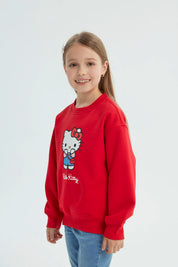 Polerón Niña Hello Kitty Rojo