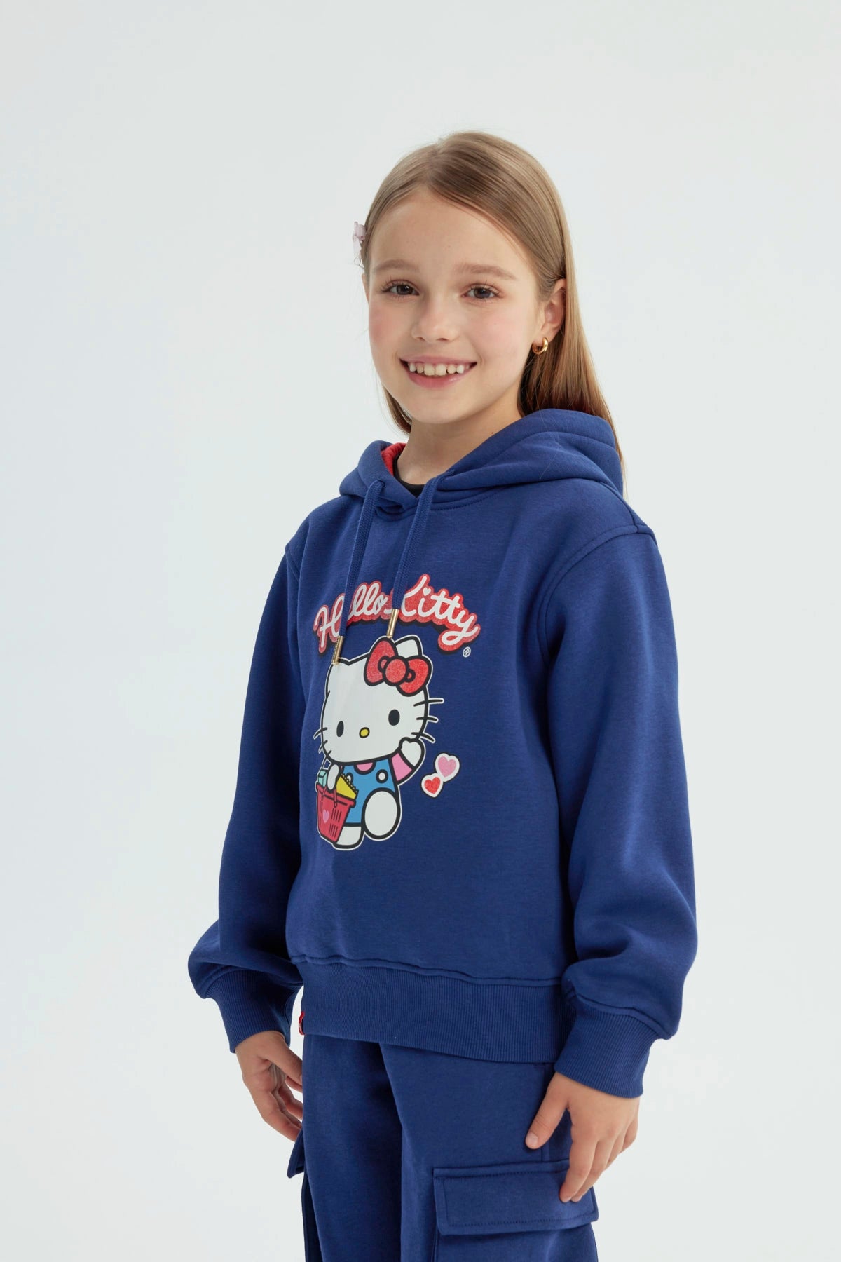 Polerón Niña Hello Kitty Azul Marino