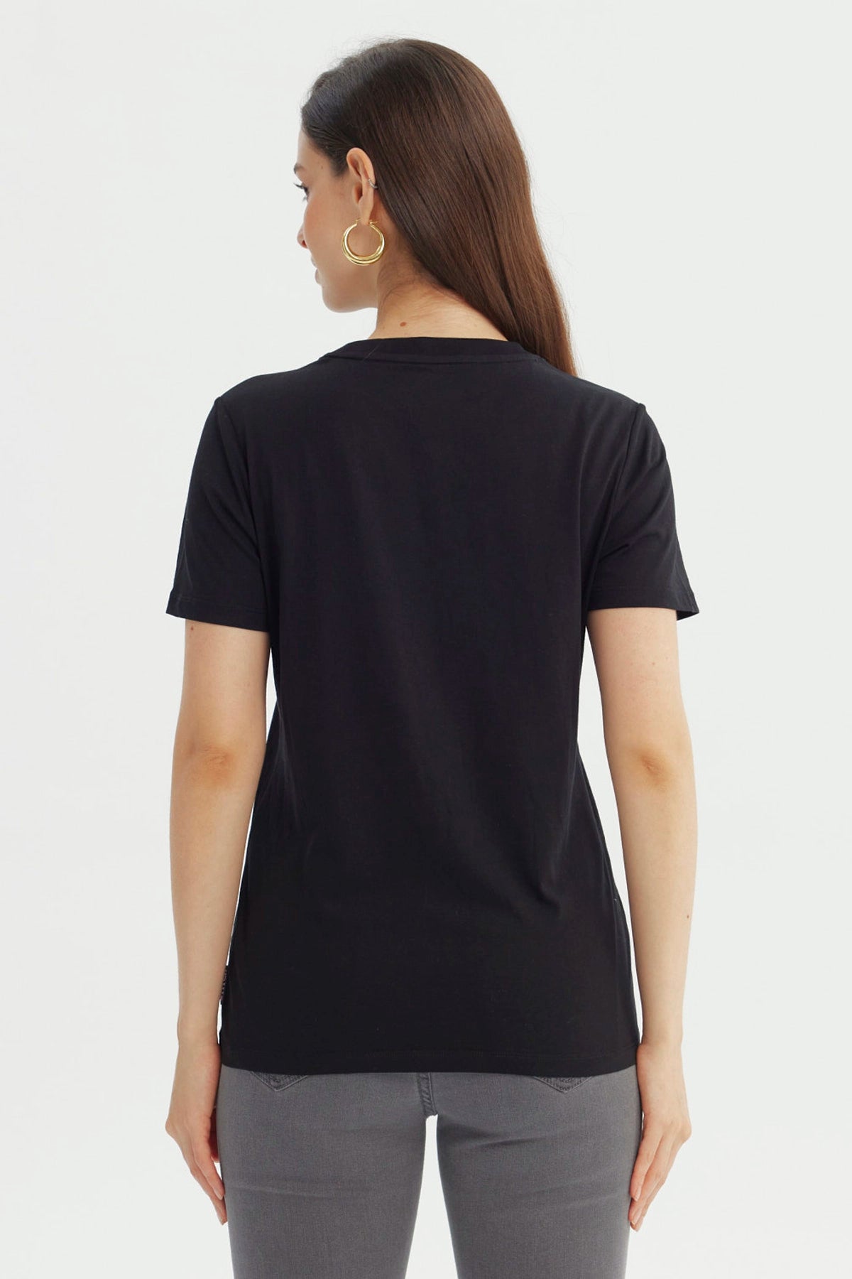 Polera Mujer Lilo & Stitch Negro