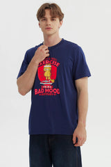 Polera Hombre Garfield Azul Marino