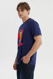 Polera Hombre Garfield Azul Marino