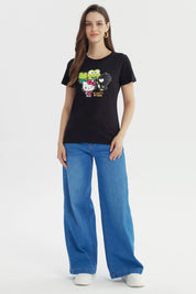 Polera Mujer Hello Kitty Negro