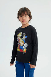 Polera Niño Dragon Ball Negro