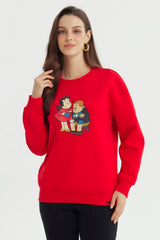 Polerón Mujer Pequeña Lulu Rojo