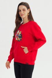 Polerón Mujer Pequeña Lulu Rojo