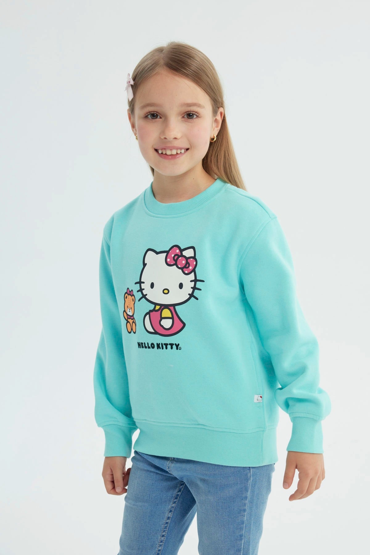 Polerón Niña Hello Kitty Turquesa