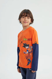 Polera Niño Dragon Ball Damasco
