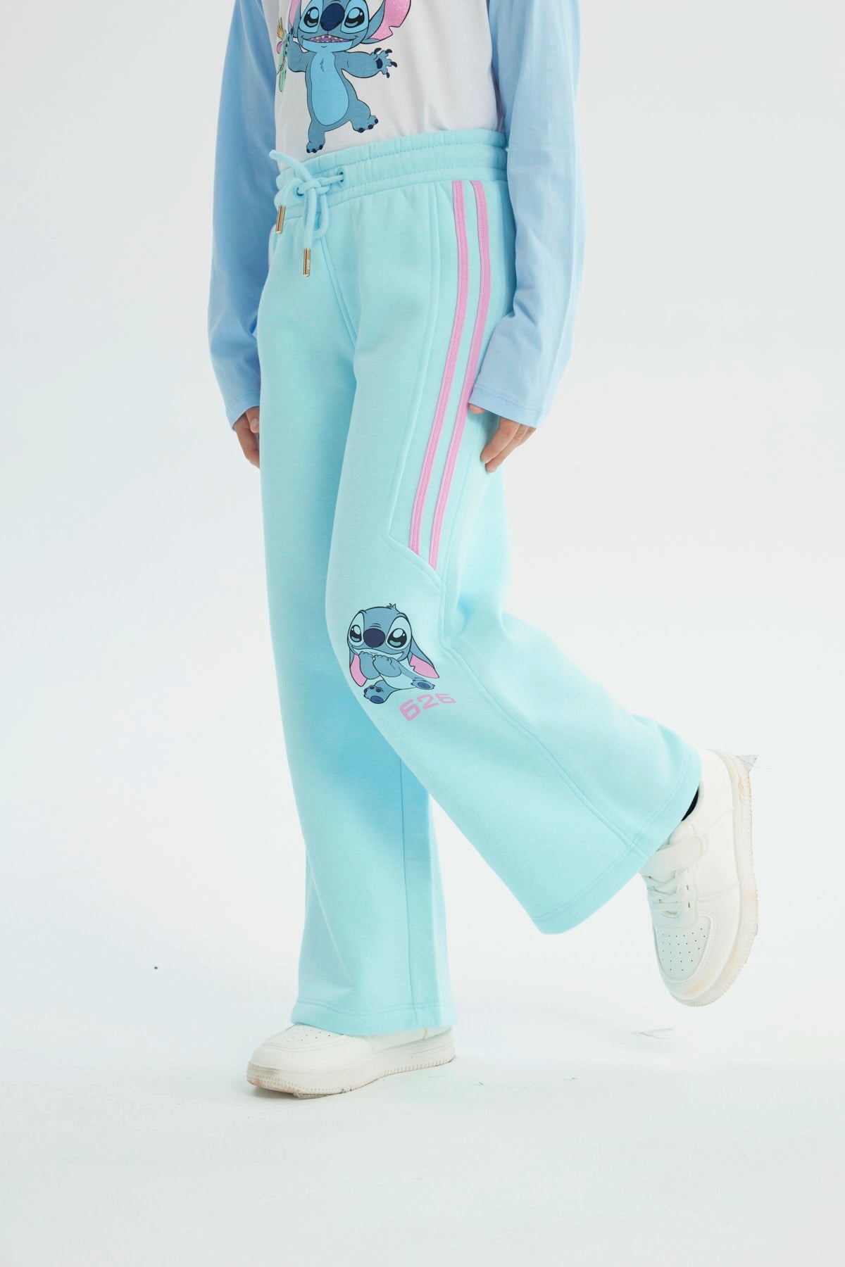 Pantalón Buzo Niña Lilo & Stitch Celeste