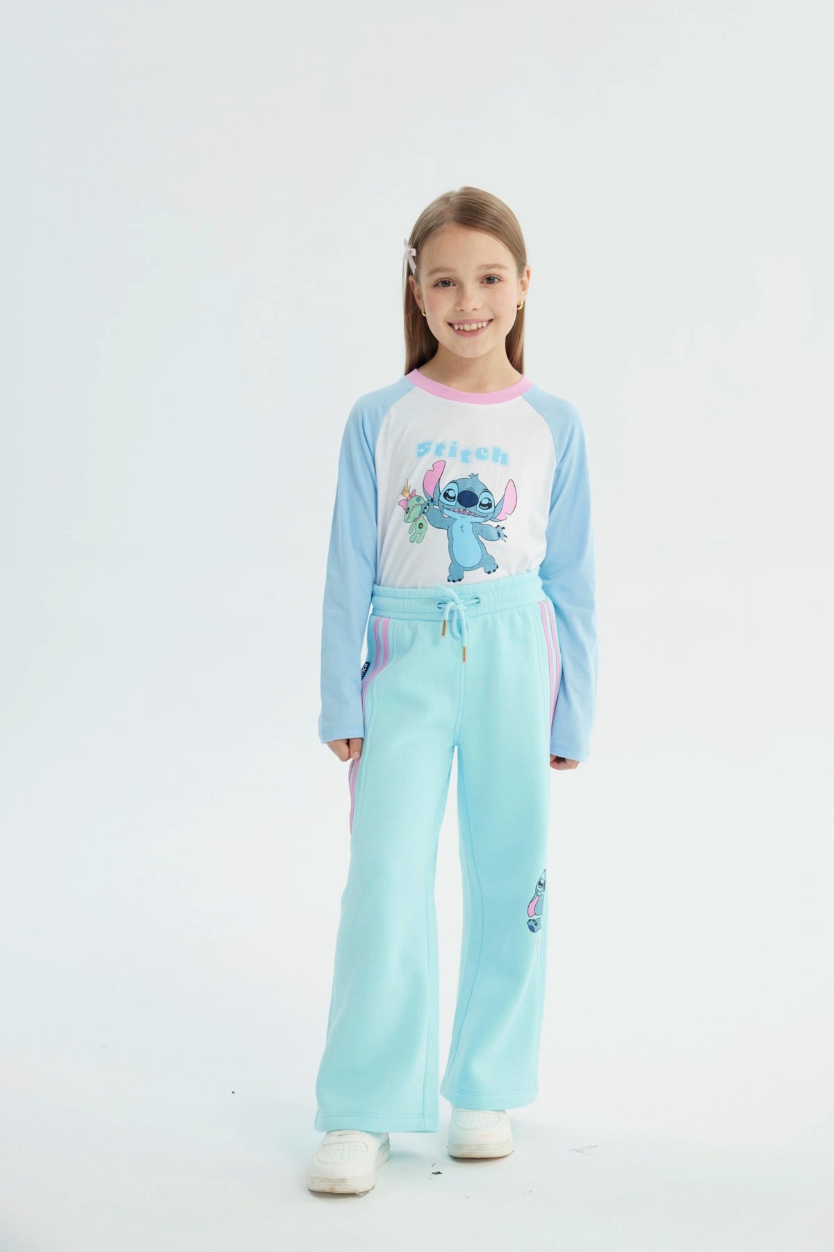 Pantalón Buzo Niña Lilo & Stitch Celeste