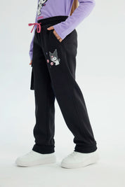 Pantalón Buzo Niña Kuromi Negro