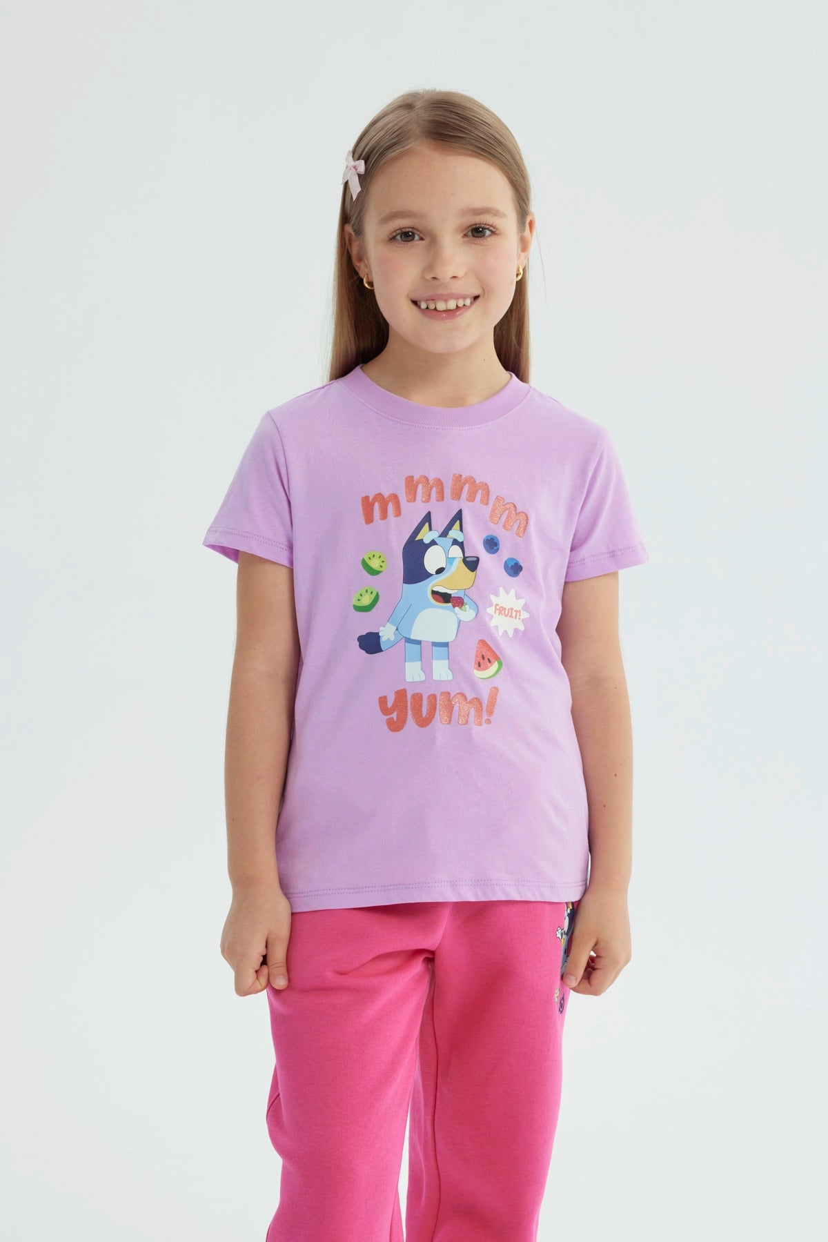 Polera Niña Bluey Lila
