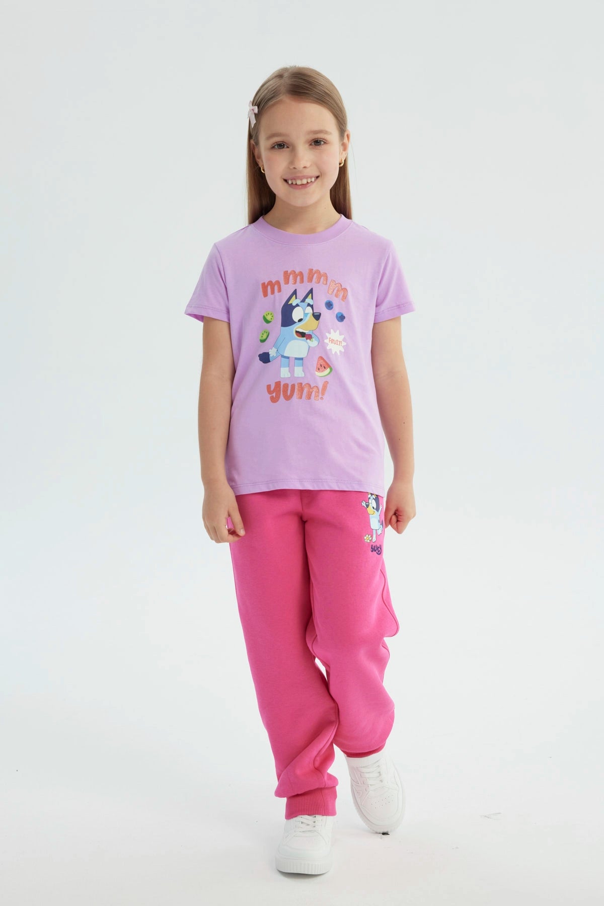 Polera Niña Bluey Lila