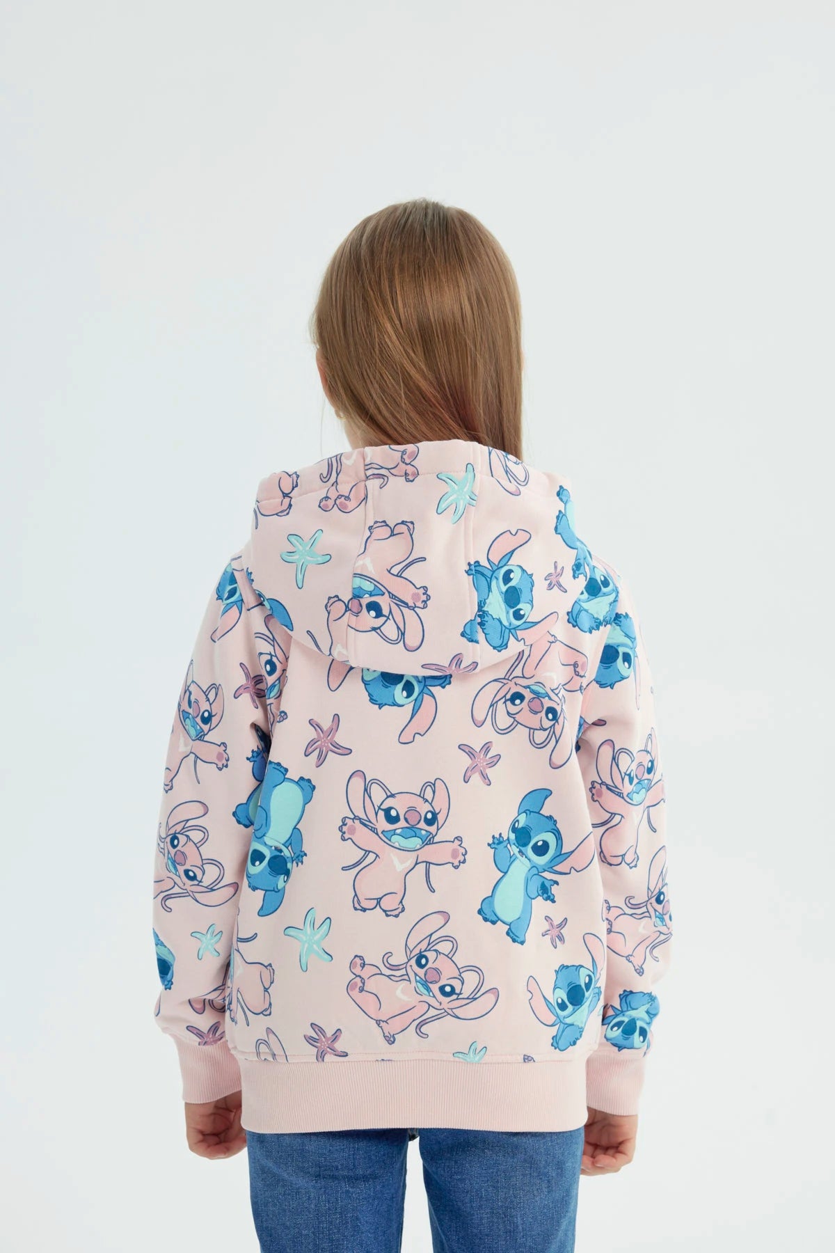 Polerón Niña Lilo And Stitch Rosado