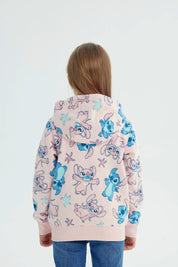 Polerón Niña Lilo And Stitch Rosado