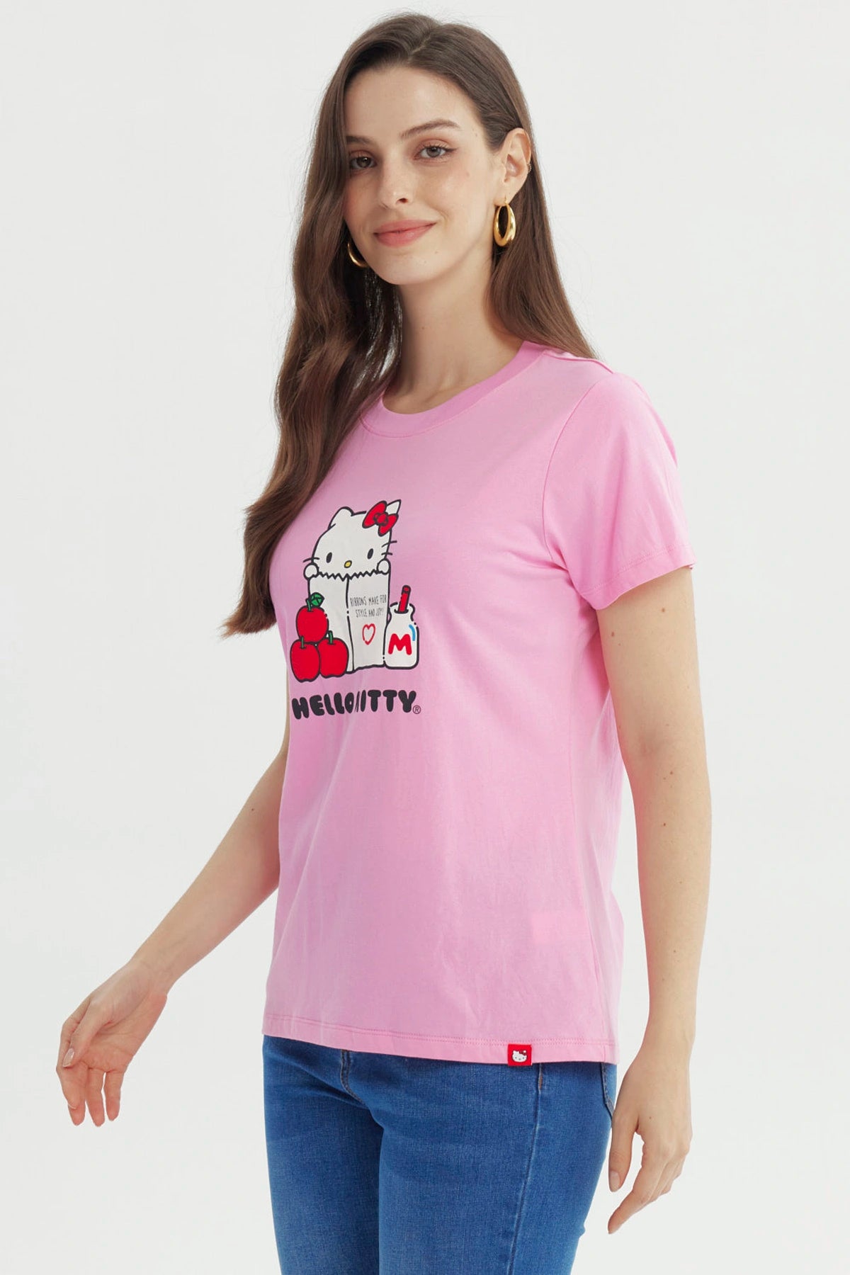 Polera Mujer Hello Kitty Rosado