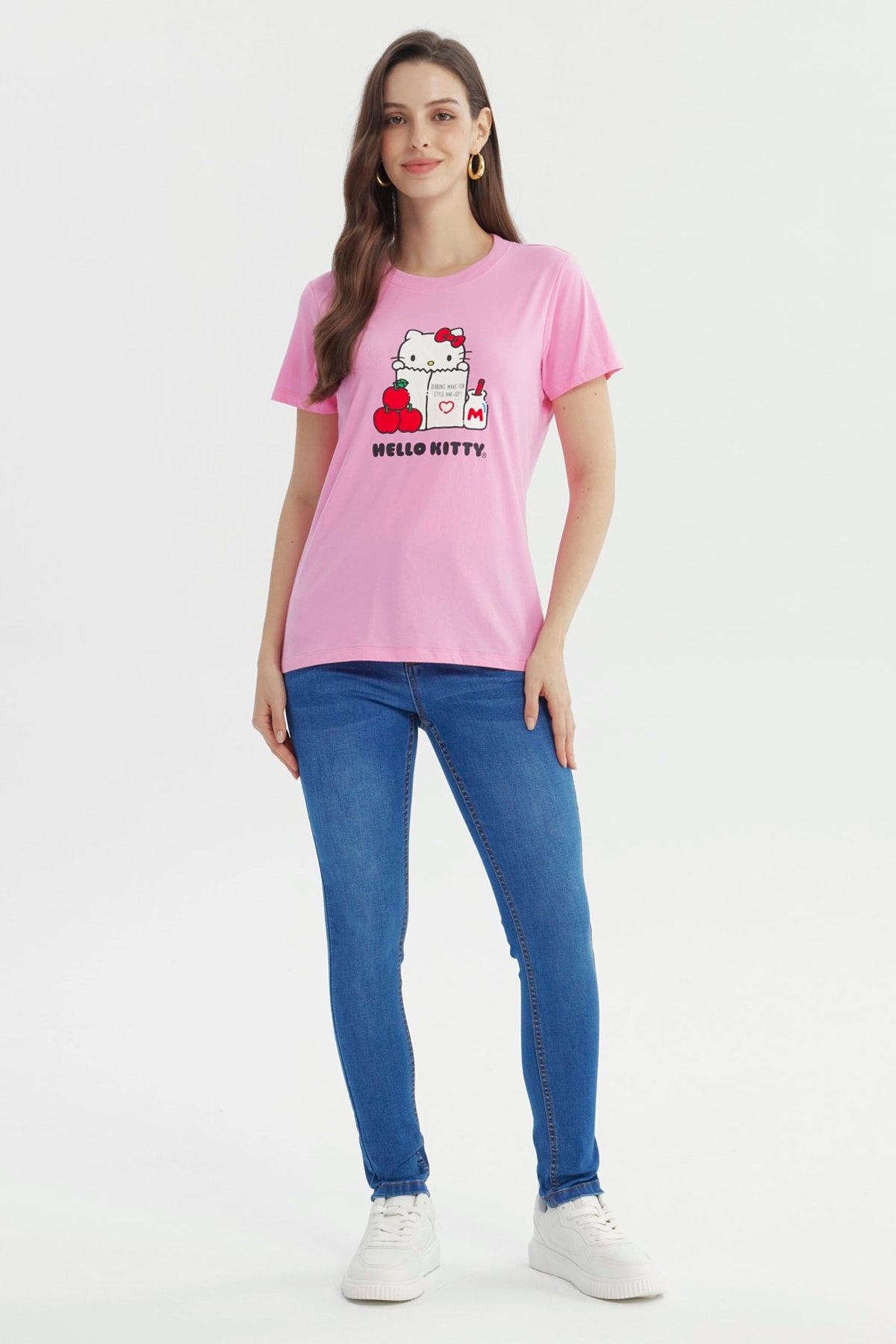 Polera Mujer Hello Kitty Rosado