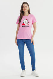 Polera Mujer Hello Kitty Rosado