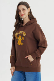 Polerón Mujer Garfield Café
