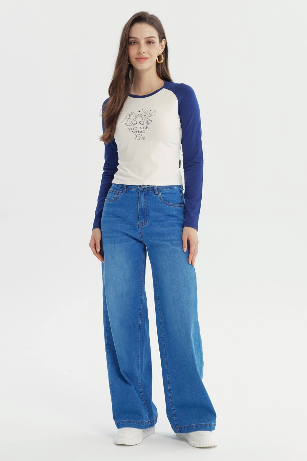 Polera Mujer Lilo & Stitch Beige