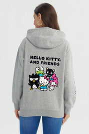 Polerón Mujer Hello Kitty Gris Melange