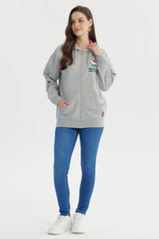 Polerón Mujer Hello Kitty Gris Melange