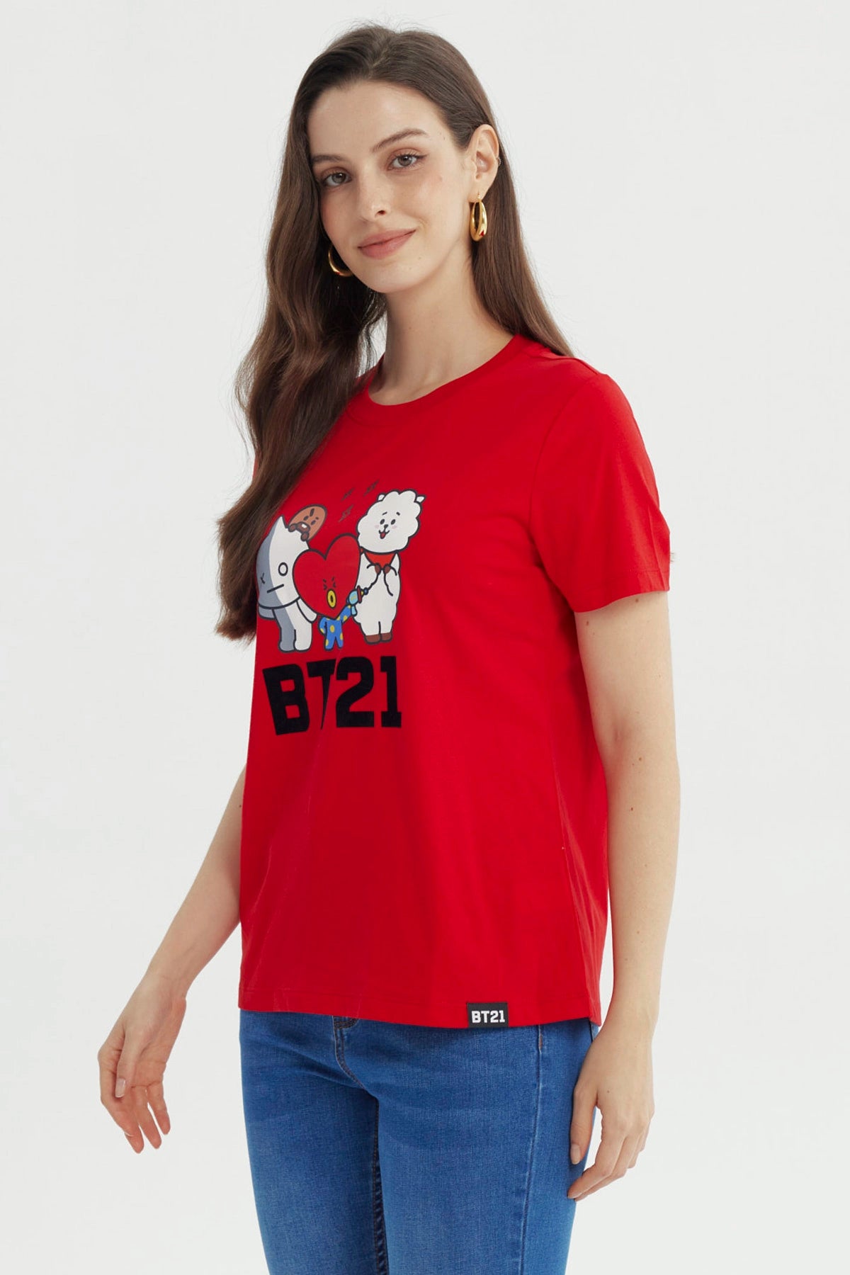 Polera Mujer BT21 Rojo