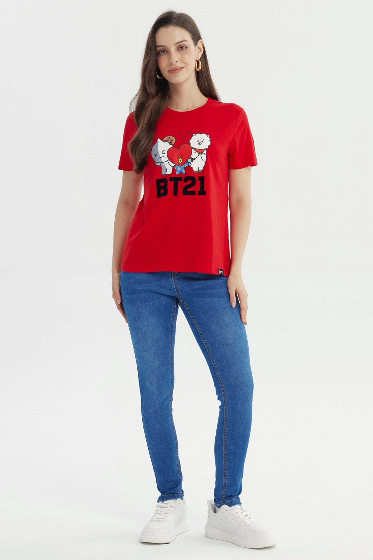 Polera Mujer BT21 Rojo