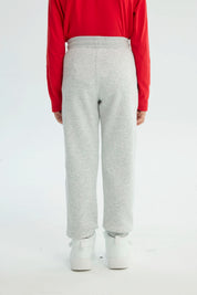 Pantalón Buzo Niño Spiderman Gris Melange Claro
