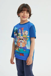 Polera Niño Dragon Ball Azul Marino