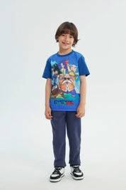 Polera Niño Dragon Ball Azul Marino