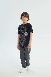 Polera Niño Dragon Ball Negro