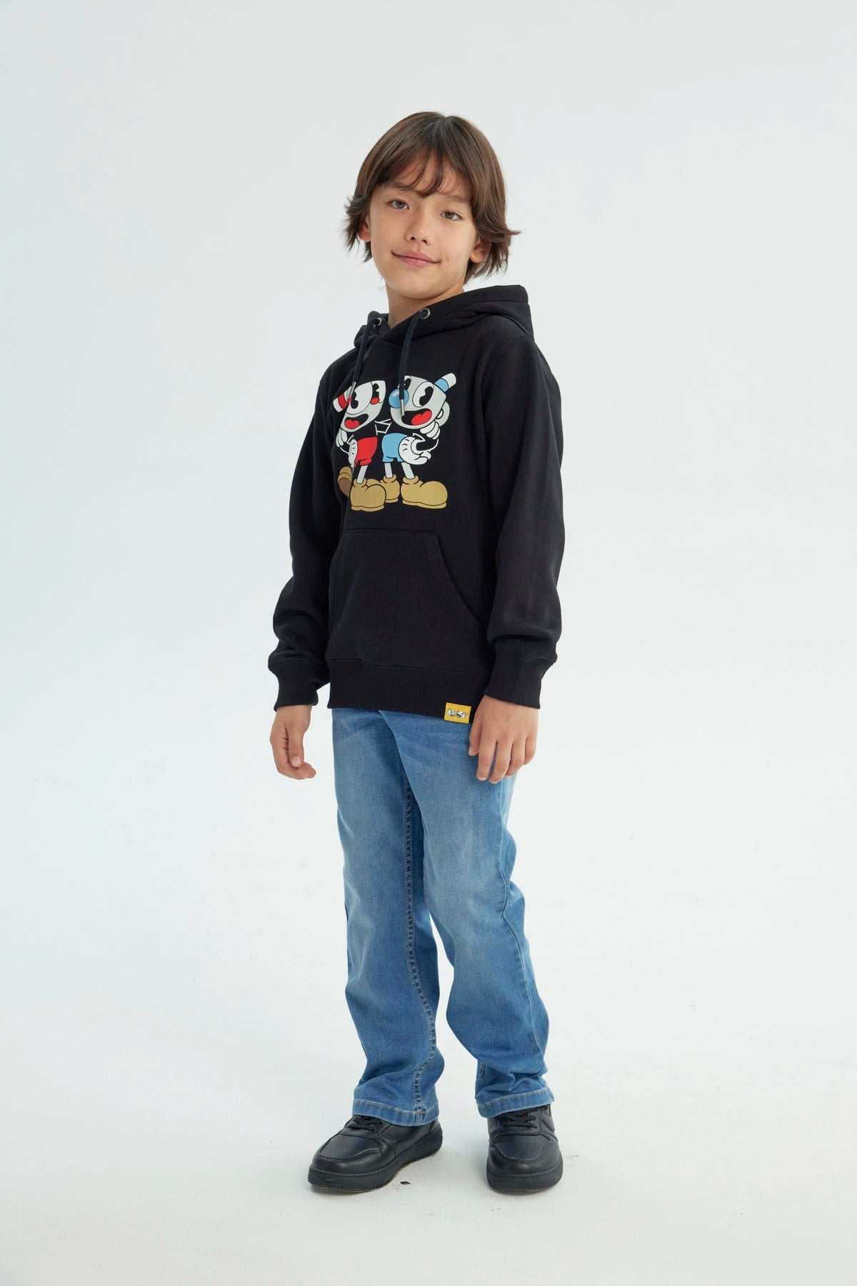 Polerón Niño Cuphead Negro