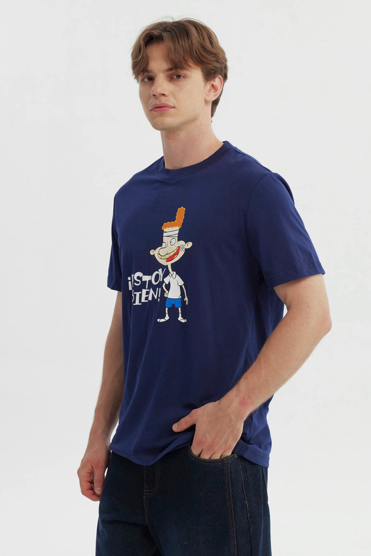Polera Hombre Nick Azul Marino