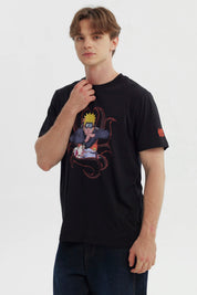 Polera Hombre Naruto Negro