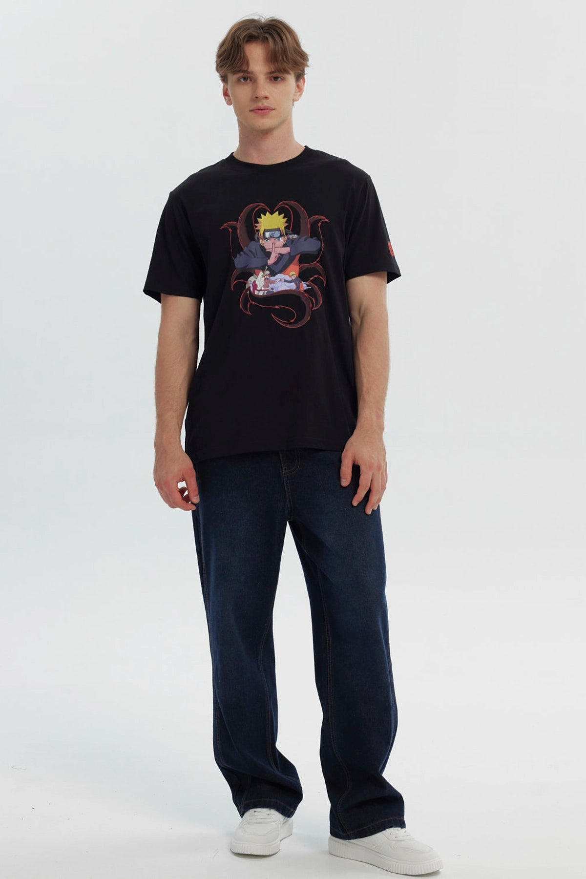 Polera Hombre Naruto Negro