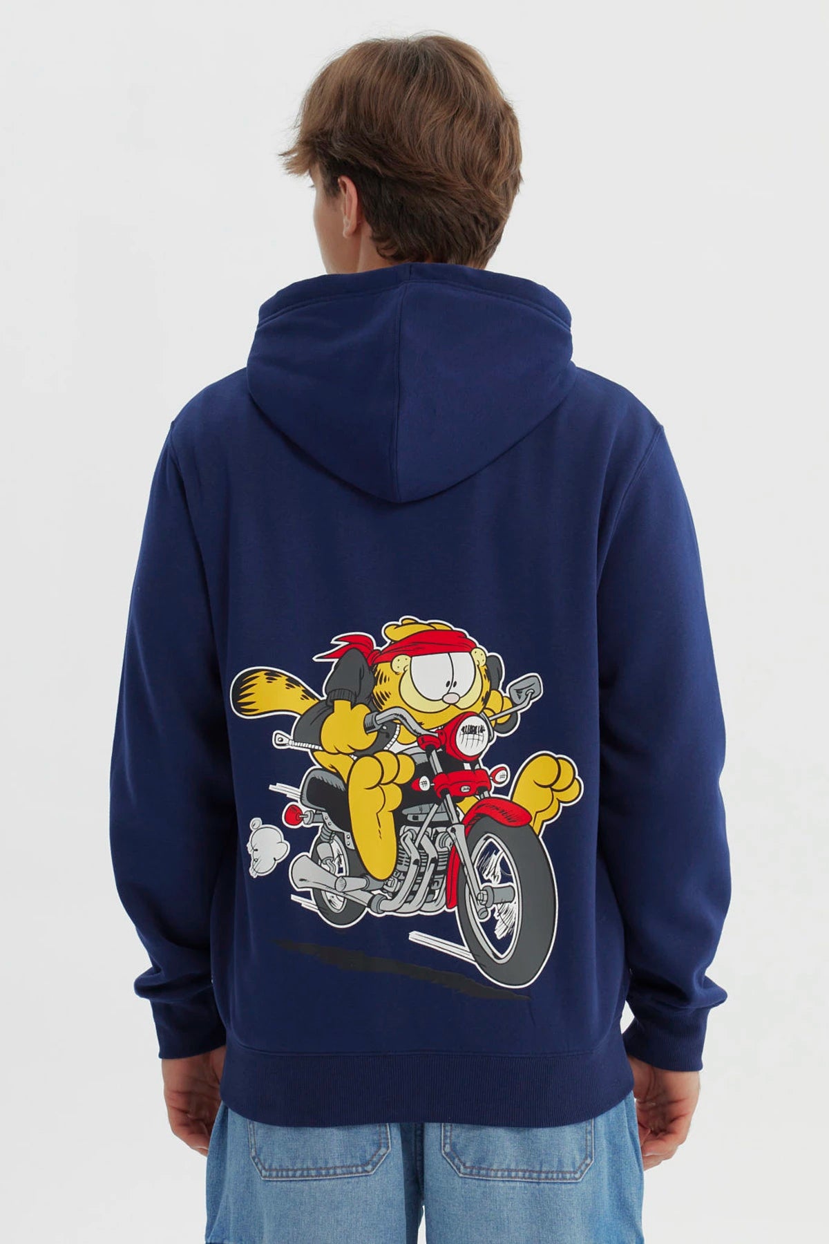 Polerón Hombre Regular Garfield Azul Marino