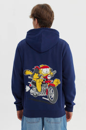 Polerón Hombre Regular Garfield Azul Marino