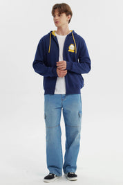 Polerón Hombre Regular Garfield Azul Marino