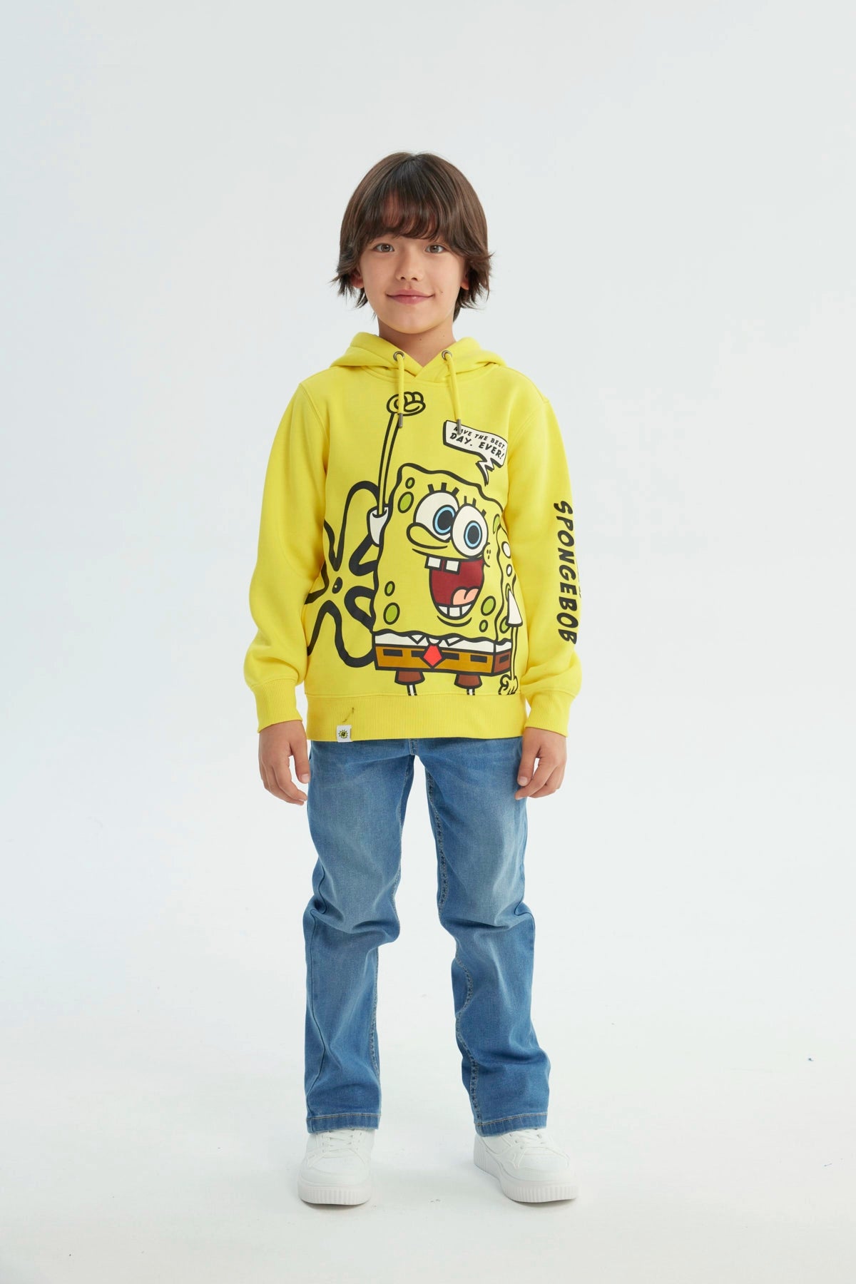 Polerón Niño Bob Esponja Amarillo