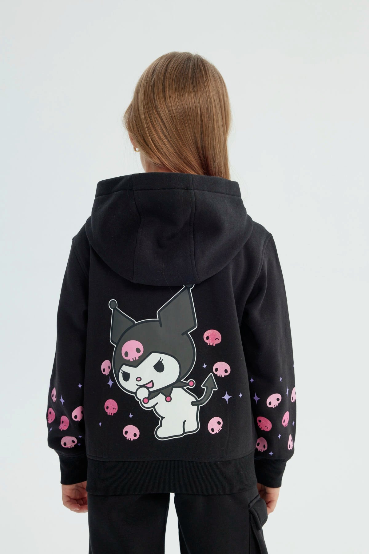 Polerón Niña Kuromi Negro
