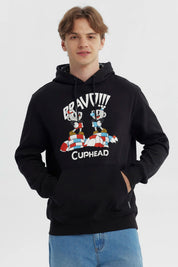 Polerón Hombre Cuphead Negro